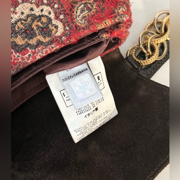 Dolce & Gabbana tapestry bag 2005 vintage RARE - Picture 8 of 12